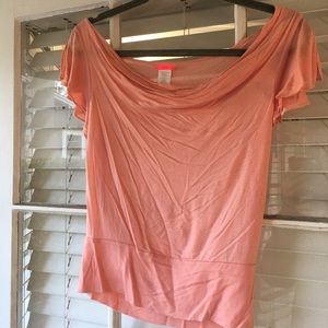 Peach Lux tshirt. Very attractive on